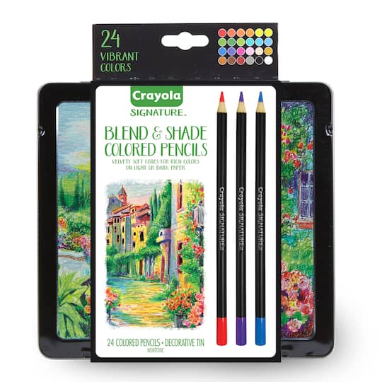 Crayola&#xAE; Signature 24 Blend &#x26; Shade Colored Pencils